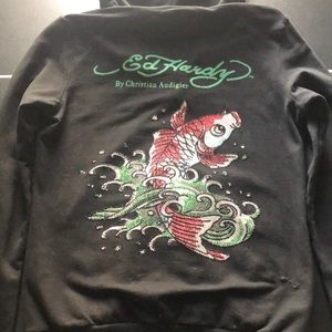 Ed Hardy zip up.